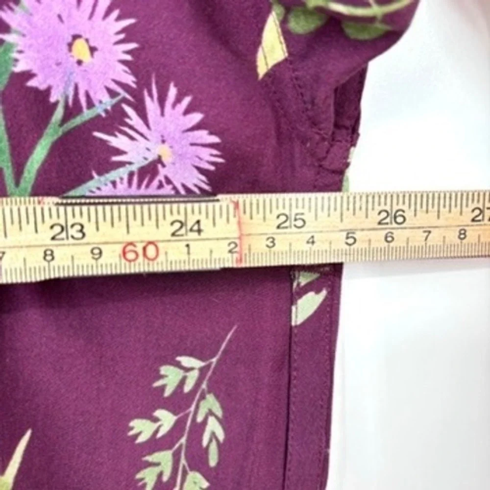 Uncommon Goods Juliet Meeks Birth Month Flower Robe Purple Aster‎ September XS/S